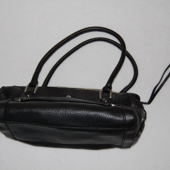 NWOT Cole Haan Black Pebble Leather Barrel Bag - Picture 8 of 9